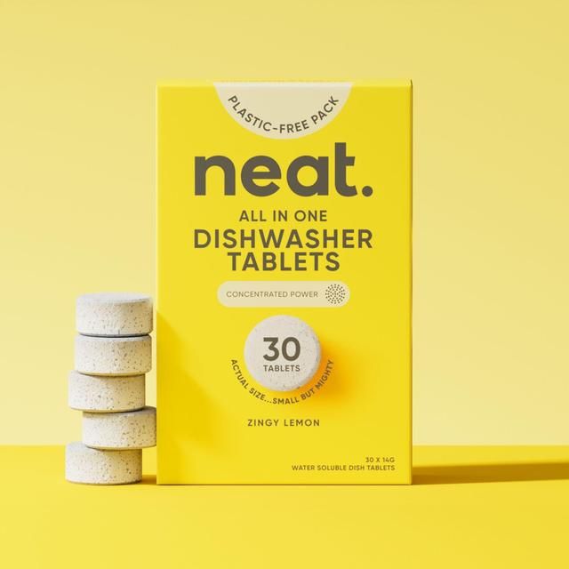 Neat All in One Dishwasher Tablets Lemon 30s 30 per pack