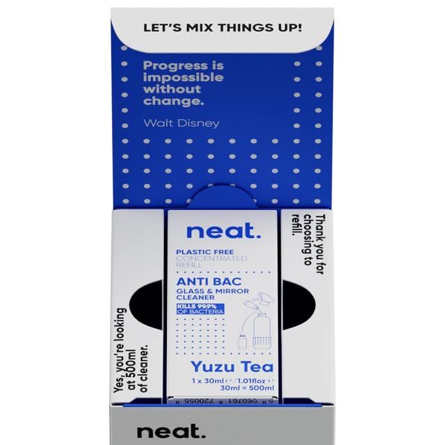 Neat Anti-Bac Glass Cleaner Refill Starter Pack Yuzu Tea 500ml