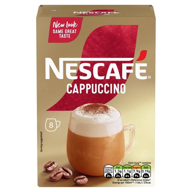 Nescafe Cappuccino Instant Coffee 8 Sachets 8 per pack
