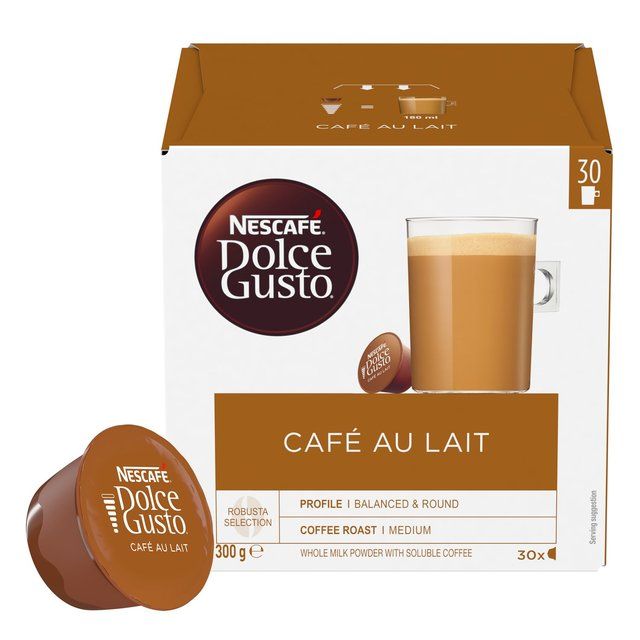 Nescafe Dolce Gusto Cafe Au Lait Capsules 30 per pack