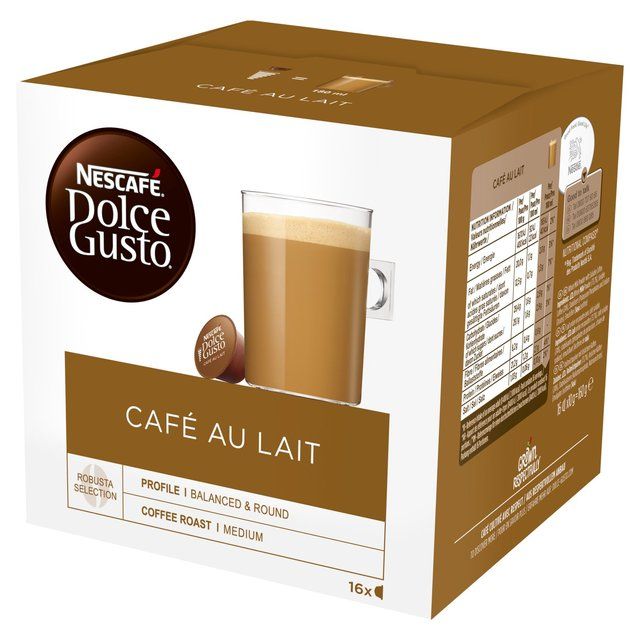 Nescafe Dolce Gusto Cafe Au Lait Pods 16 per pack
