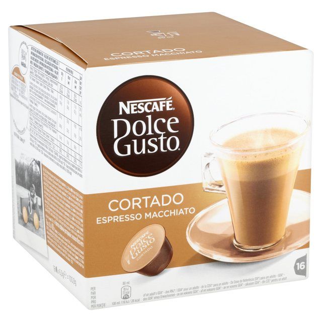 Nescafe Dolce Gusto Cortado Espresso Macchiato Pods 16 per pack