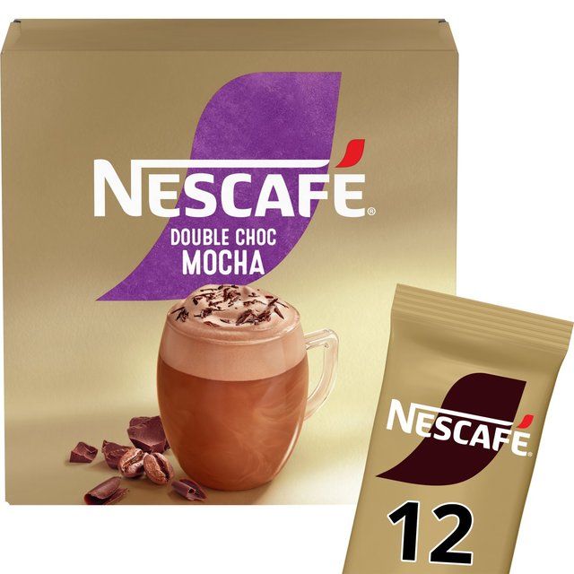 Nescafe Gold Double Choc Mocha Instant Coffee Sachets 12 per pack