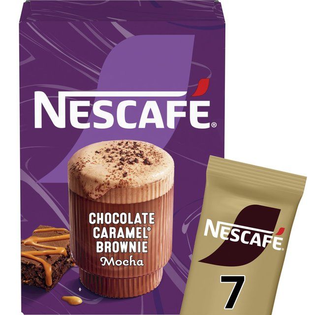 Nescafe Gold Frothy Coffee Chocolate Caramel Brownie Iced 7 sachets 6 x 149g