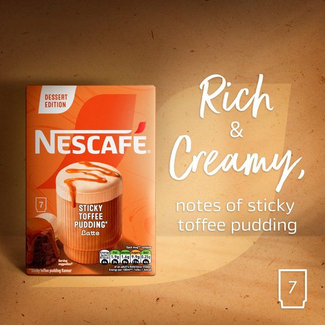 Nescafe Gold Frothy Coffee Sticky Toffee Pudding 7 per pack