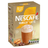Nescafe Gold Vanilla Latte Instant Coffee 8 Sachets 8 per pack