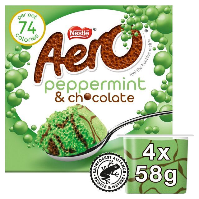 Nestle Aero Mint Chocolate Mousse 4 x 58g