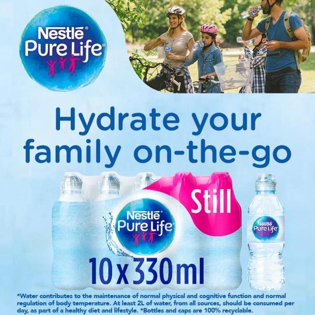Nestle Pure Life Still Spring Water Sports Cap 10 x 330ml