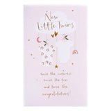 New Baby Twins Congratulations Card