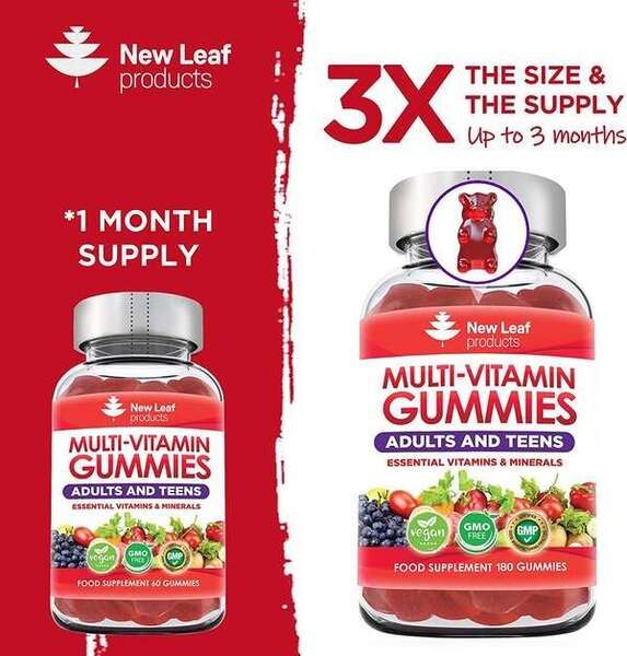 New Leaf - Multivitamin Gummies for Men & Women 180 Gummys