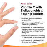 New Leaf Vitamin C Tablets 1000mg +Rosehip Bioflavonoids 120