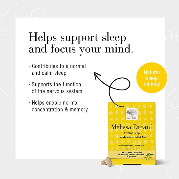 New Nordic Melissa Dream 100 Tablets
