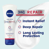 NIVEA 3 in 1 Repair Hand Cream 100ml