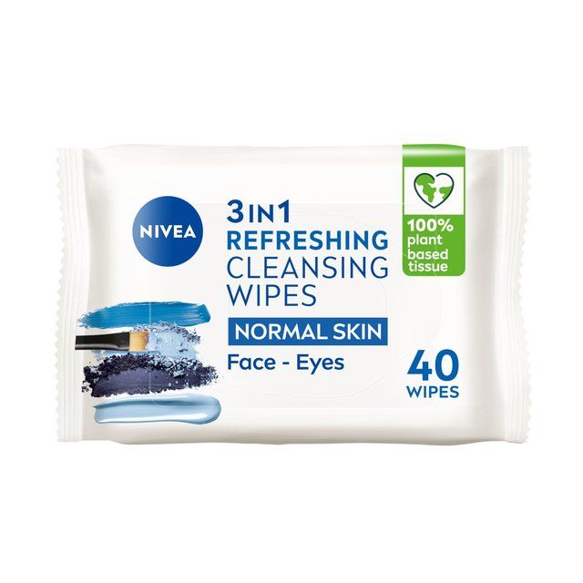 NIVEA Biodegradable Cleansing Face Wipes for Normal Skin 40 per pack