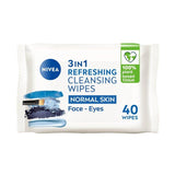 NIVEA Biodegradable Cleansing Face Wipes for Normal Skin 40 per pack