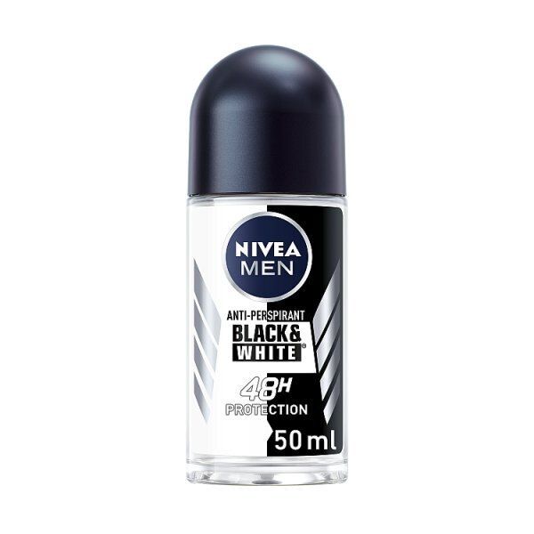 NIVEA MEN Anti-Perspirant Deodorant Roll-On Black & White