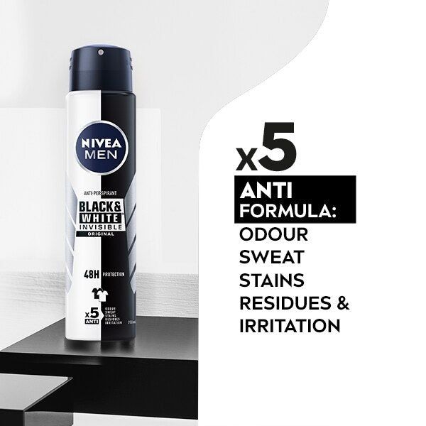 NIVEA MEN Black & White Anti-Perspirant Deodorant 250ml