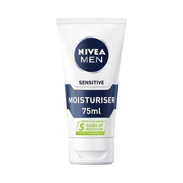 NIVEA MEN Sensitive Face Moisturiser with 0% Alcohol, 75ml