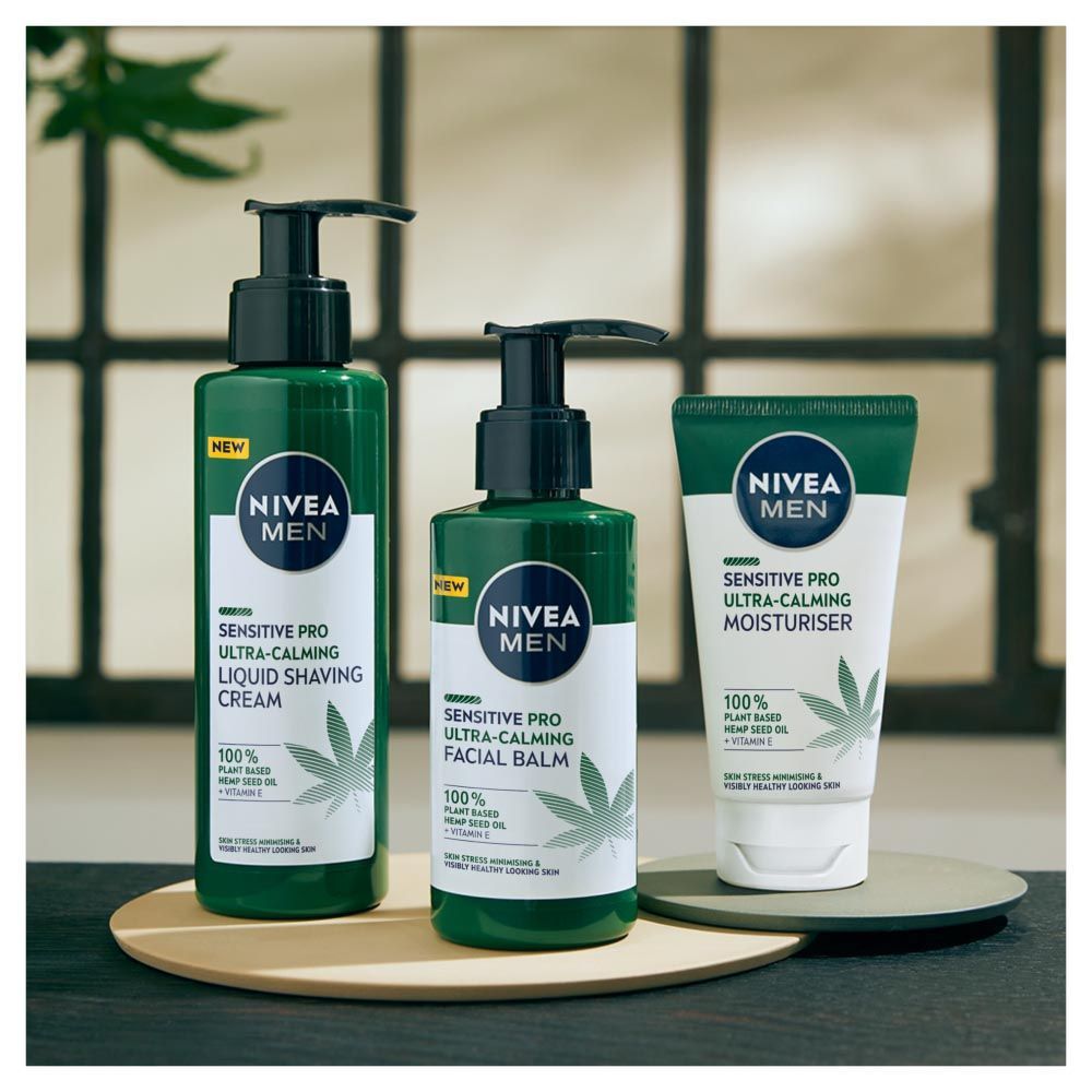 NIVEA Men Sensitive Pro Ultra Calming After Shave Balm with Hemp Oil, 150ml