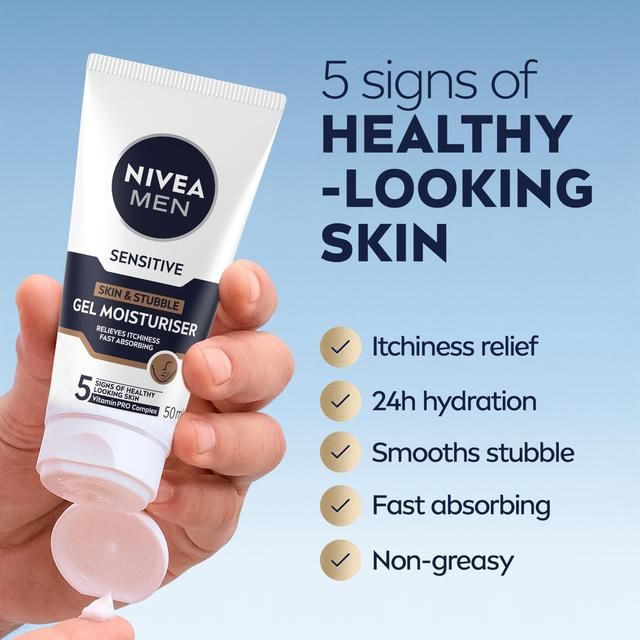 NIVEA MEN Sensitive Skin & Stubble Face Gel 50ml