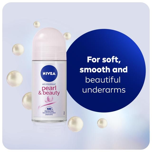 NIVEA Pearl & Beauty Anti-Perspirant Deodorant Roll-On 50ml