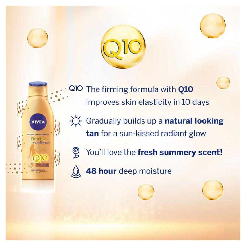 Nivea Q10 Firming + Radiance Gradual Tan Moisturiser