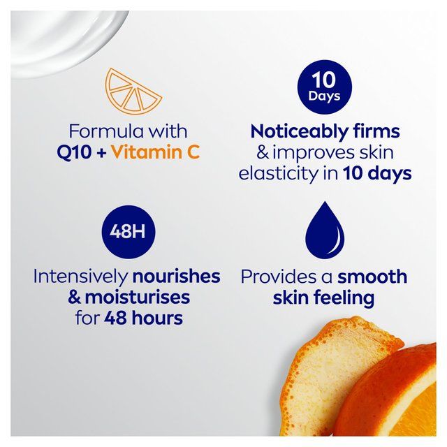 NIVEA Q10 + Vitamin C Firming Body Lotion for Dry Skin 400ml