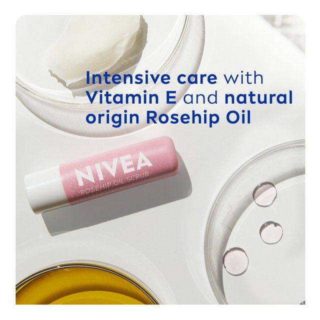 NIVEA Rosehip Oil Caring Scrub Lip Balm 4.8g