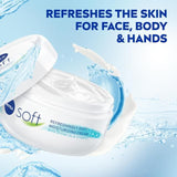 NIVEA Soft Moisturiser Cream for Face Hands & Body 200ml