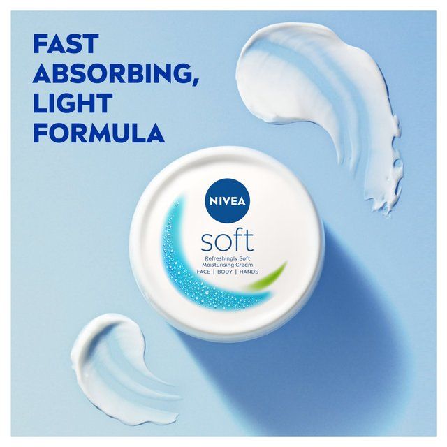 NIVEA Soft Moisturiser Cream for Face Hands & Body 500ml