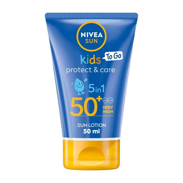 NIVEA SUN Kids Protect & Care SPF 50+ Sun Cream Pocket Size 50ml