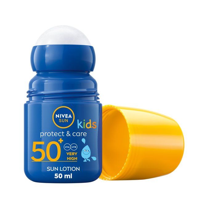 NIVEA SUN Kids Protect & Care SPF 50+ Sun Lotion Roll On 50ml