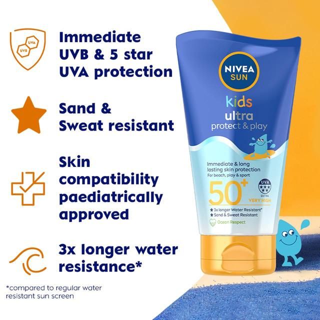 NIVEA SUN Kids Protect & Play Ultra SPF 50+ Sun Cream 150ml