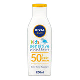 Nivea Sun Kids Protect & Sensitive Sun Cream Lotion SPF50+ 200ml