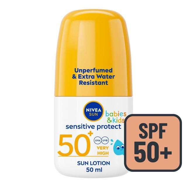NIVEA SUN Kids Sensitive Protect SPF 50+ Sun Lotion Roll On 50ml