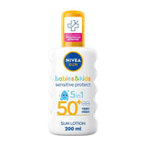 NIVEA SUN Kids Sensitive Protect SPF 50+ Sun Lotion Spray 200ml