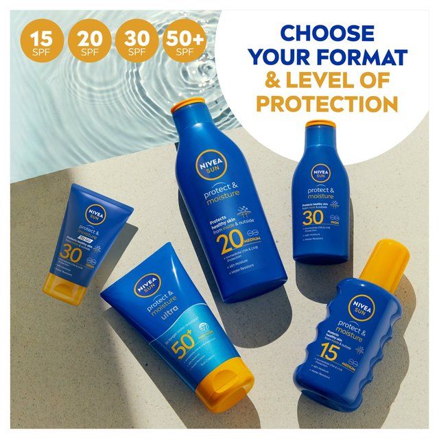 NIVEA SUN Protect & Moisture SPF 30 Sun Lotion 200ml