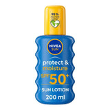 NIVEA SUN Protect & Moisture SPF 50+ Sun Lotion Spray 200ml