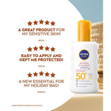 NIVEA SUN Sensitive SPF 50+ Allergy Protect Sun Lotion Spray 200ml