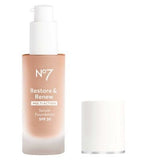 No7 Restore & Renew Serum Foundation 30ml SPF 30 porcelain