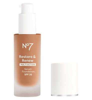 No7 Restore & Renew Serum Foundation 30ml SPF 30 tawny