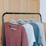 Non-Slip Rubber coated Clothes Dress Suit Hangers Grey 10pk 10 per pack