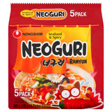 Nongshim Neoguri Ramyun Seafood & Spicy Instant Noodles 5 x 120g (600g)