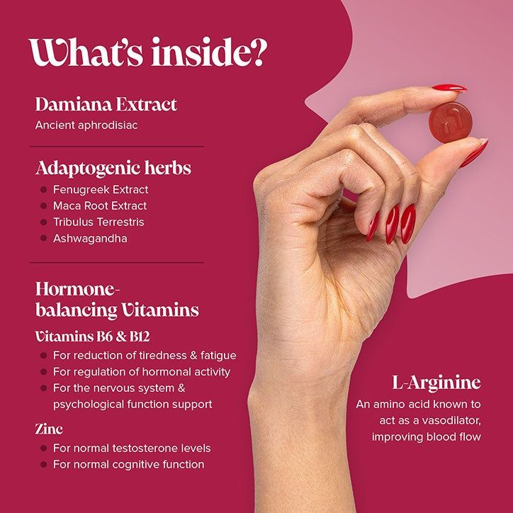 Novomins Libido Strawberry Flavour 60 Gummies