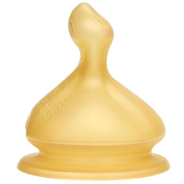 NUK First Choice+ Bottle Teat 6-18 Months Latex with Medium Feed Hole 2 2 per pack