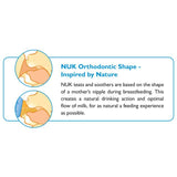 NUK First Choice Medium Flow Teats 0-6mths 2 per pack