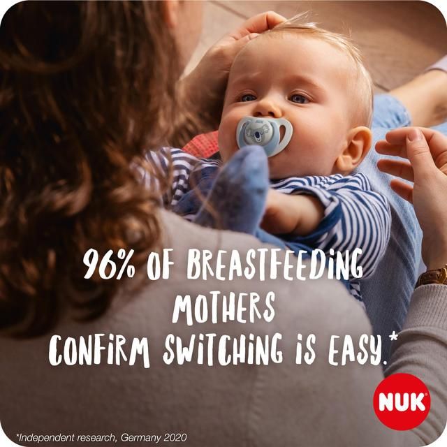 NUK Star Soother 0-6m Blue 2 Pack 2 per pack