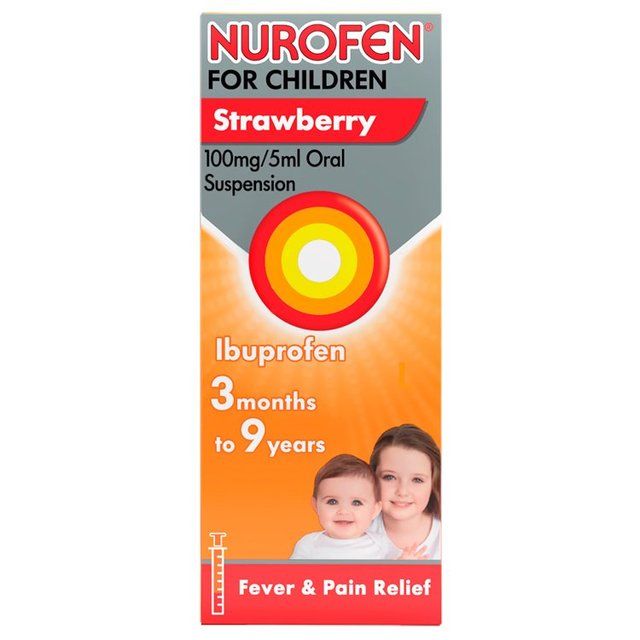 Nurofen for Children 3mths - 9yrs Ibuprofen Strawberry 100ml