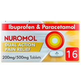 Nuromol Dual Action Pain Relief Ibuprofen & Paracetamol 16 per pack