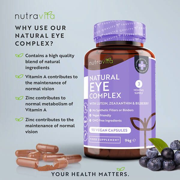 Nutravita Eye Complex + Lutein & Zeaxanthin - 90 Vegan Caps